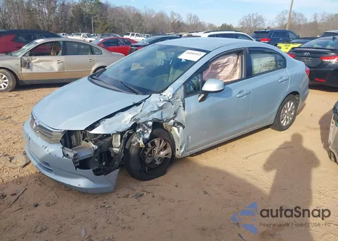 2012 Honda Civic Lx из США, поврежденный, VIN 2HGFB2F55CH516567